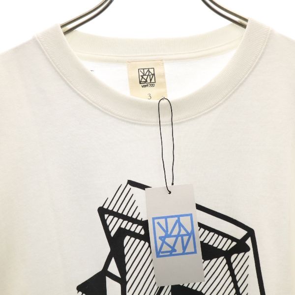 unused VAST222 18ss made in Japan Print Long sleeve sweat trainer 3 white Men's Used