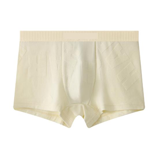 Men Boxer Briefs Mid-rise Wide Elastic Waistband Slim Fit Shorts Underwear U-Convex Large Space Patchwork Color Panties
