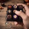 Witch Theme Clicker Fidget Keyring 9-Key Keycap Clicker Keychain Fidget Keychain  Halloween Party