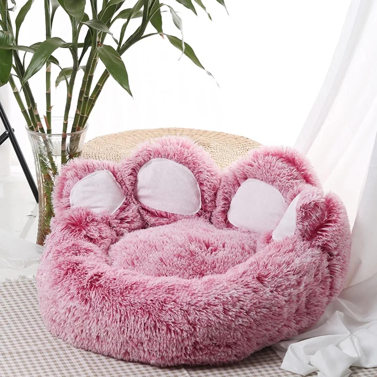 Lit canapé chaud pour chien, petit chien, matelas pour grand chien, panier en peluche lavable pour animal de compagnie, fournitures pour petit chien et chat 55X55X38