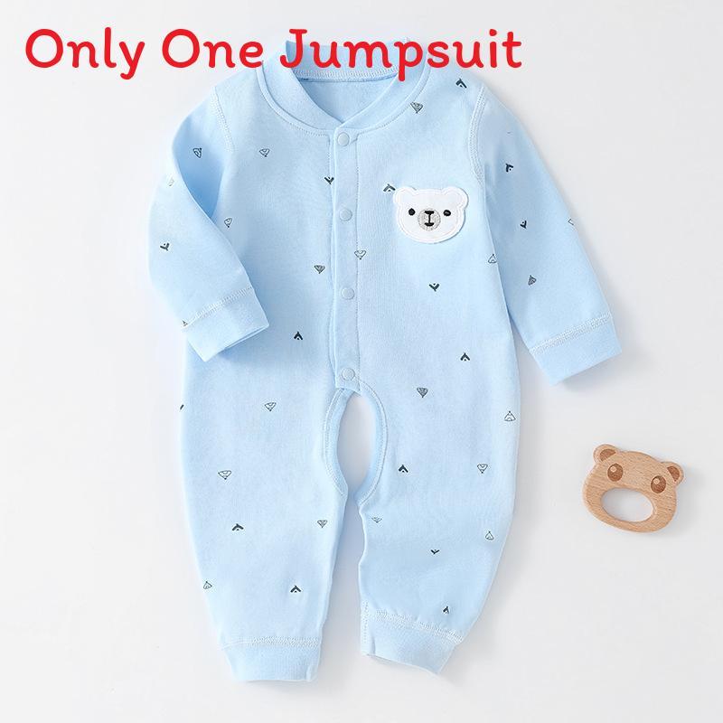 Baby Cotton Long Sleeve Romper With Open Crotch For Newborns Safe And Soft