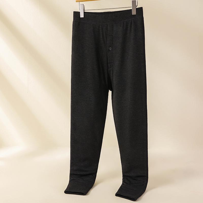 Men's and Women's Fleece-Lined Wool Pants with Double Knee Protection