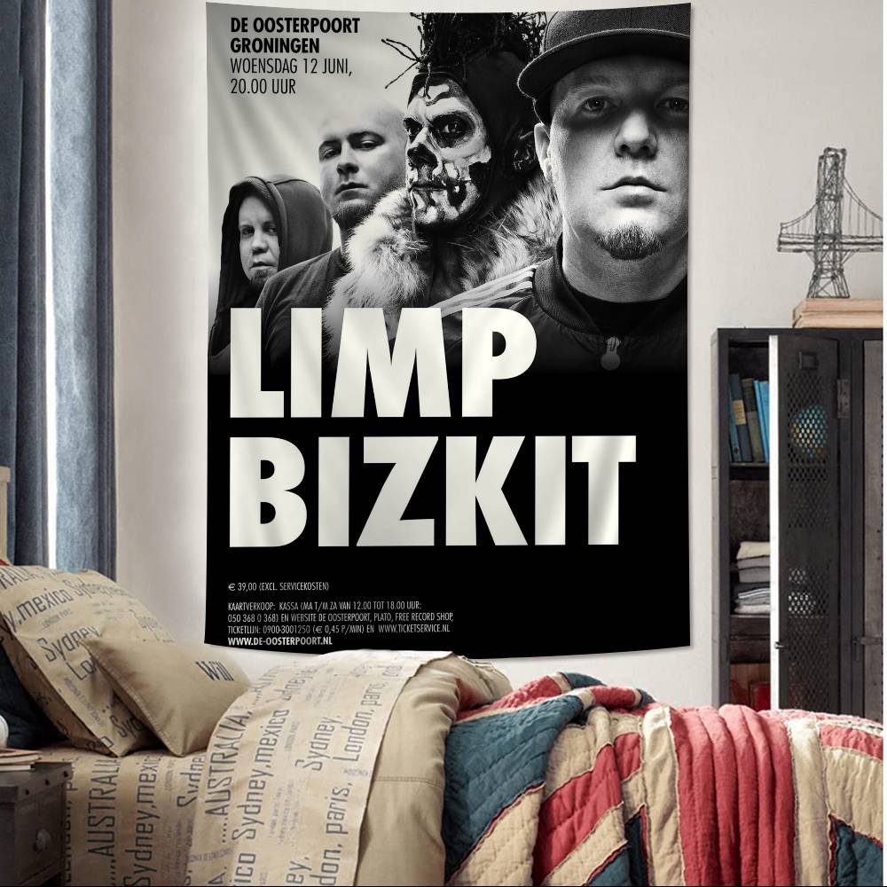 Arazzo Cartoon Limp Bizkit Arte Fantascienza Stanza Arredamento Casa Appeso a Parete Fogli
