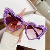 Women Luxury Diamond Frame Sunglasses Heart Shape Sunglasses Large Anti Uv400 Sun Glasses for Ladies 2025 Party Eyewear