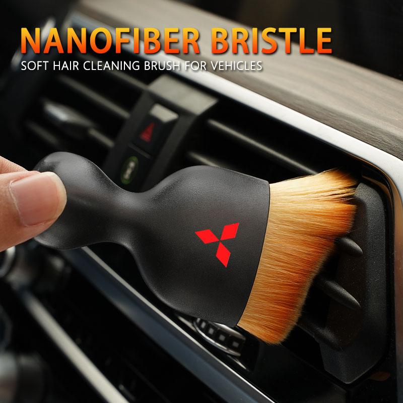 Car Interior Cleaning Soft Brush Tool Dust Remover For Mitsubishi Lancer Mirage ASX Pajero Ralliart Outlander Jinxuan Lancer Ex