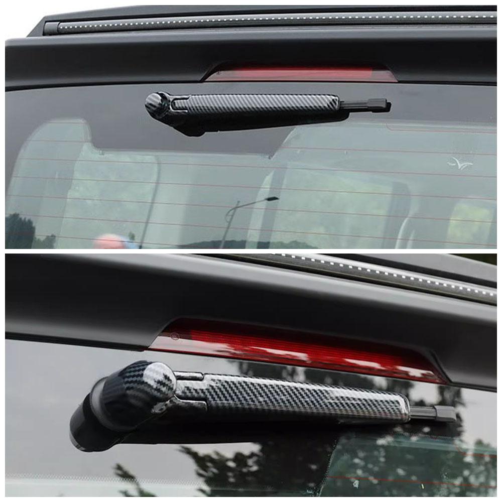 For GWM Tank 300 2024 2024 Black Rear Window Wiper Cover Trim Tail Windscreen Glass Wiper Carbon Decor Protector Chrome Sticker