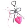 Strawberry Beads Keychains Handmade Bag Pendants Delicate Handmade Bag Charm Alloy Texture for Ladies Accessories