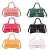 Sac à bandoulière élégant en cuir PU effet alligator pour femmes, sac fourre-tout/messager tendance et durable pour un usage quotidien