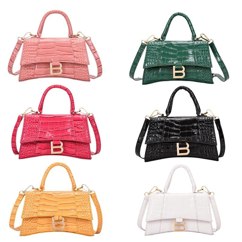 Sac à bandoulière élégant en cuir PU effet alligator pour femmes, sac fourre-tout/messager tendance et durable pour un usage quotidien