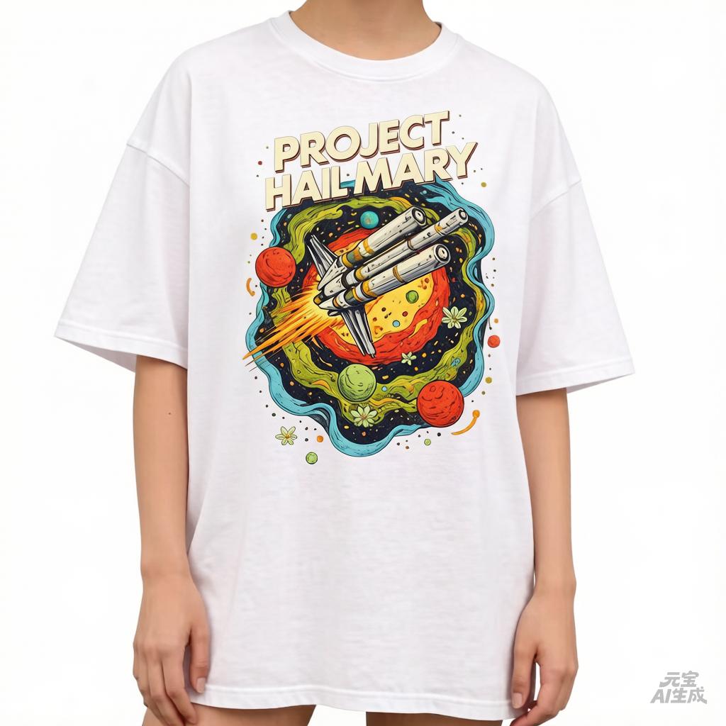 2026 Project Hail Mary Ryland Grace Rocky Graphic 100Cotton Unisex Shirt Summer New Fashion Unisex Oversized Tshirt Fan Gift
