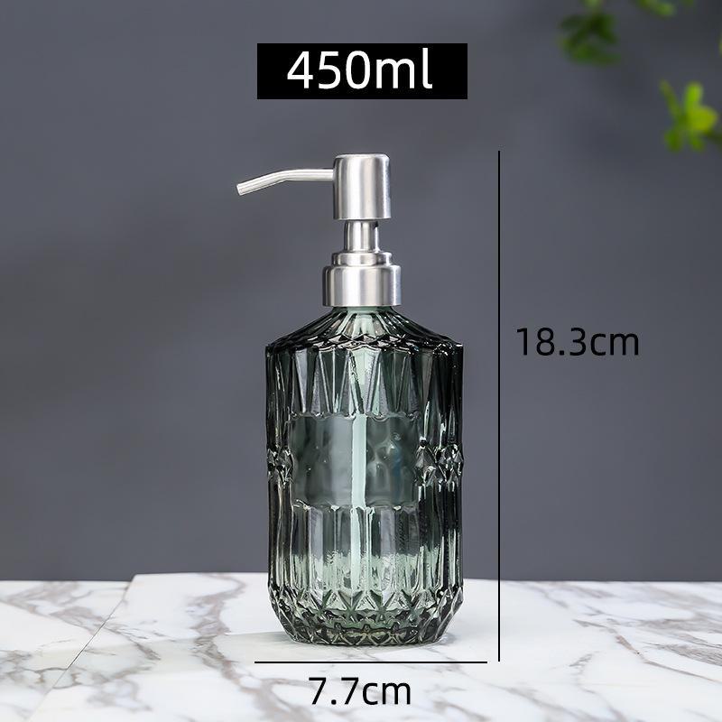 Nordic Glass Bathroom Bottles: Shower Gel, Lotion, Hand Sanitizer Dispensers