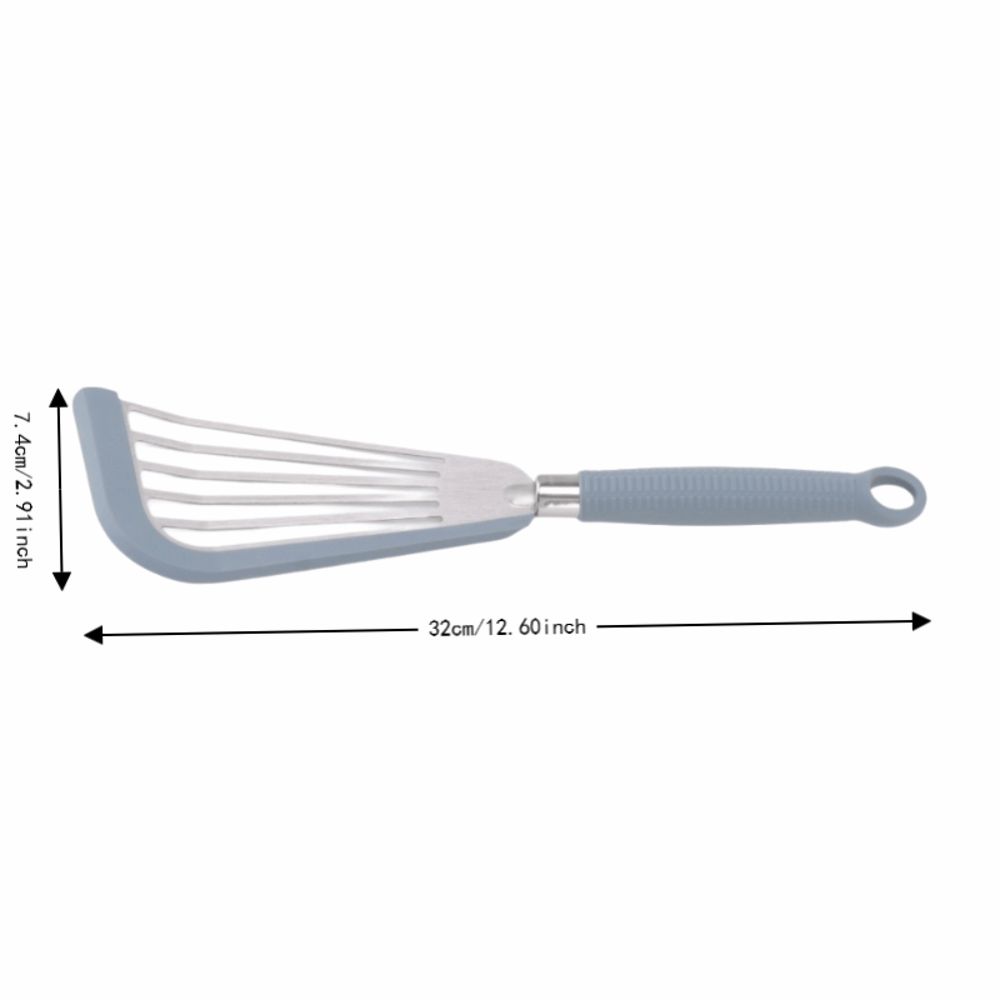 Black Grey Fish Spatula Slot Design Nonstick Spatula Slotted Spatula Frying Fish Egg Steak Pancake