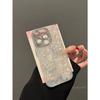 Applicable to Apple 17ProMax rhinestone pearl butterfly mobile phone case iPhone15 shell pattern 14 laser anti-drop cover