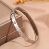 Hot-selling titanium steel bracelet, girls' high-end sense of fashion, popular light luxury in Europe and the United States, Gypsy star love diamond 