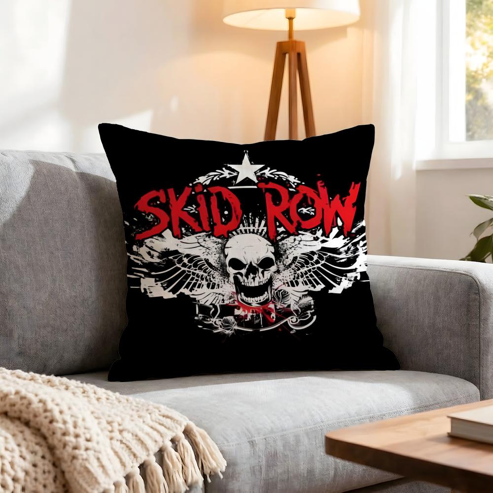 Band Skid Row Cushion Cover 1Pcs Decorative Covers Soft Cushion Case For Sofa Couch Decor 40X40 45X45 Pillowcases