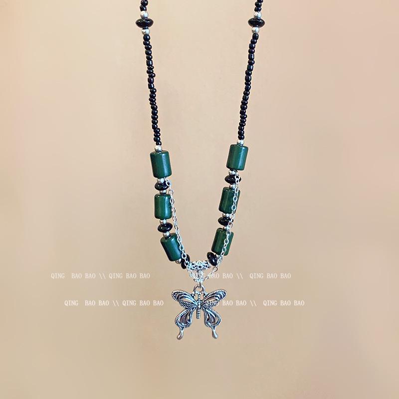 Zen Retro Chinesische Keramik Halskette - Handgewebtes Nischendesign für Frauen