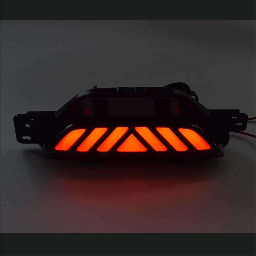 For 2016-2020 Toyota C-HR CHR LED Rear Fog Lights Tail Bumper Brake Light 3Pcs