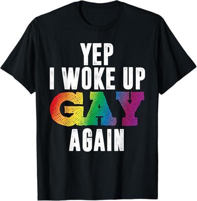 Woke Up Gay - Pride Regenbogen Queer Gay CSD Party LGBTQ T-Shirt