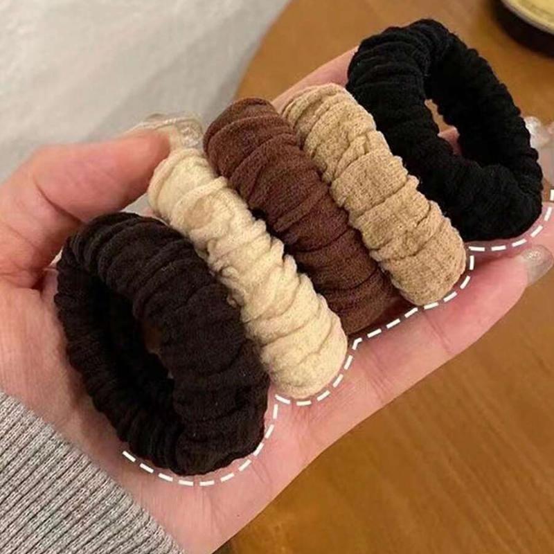 1pcs Elasticity Thickened Versatile Simple Scrunchies, Hair-Friendly Hair Ties Ponytail Holders Hair Elastics Hair Rope, Hair Bobbles