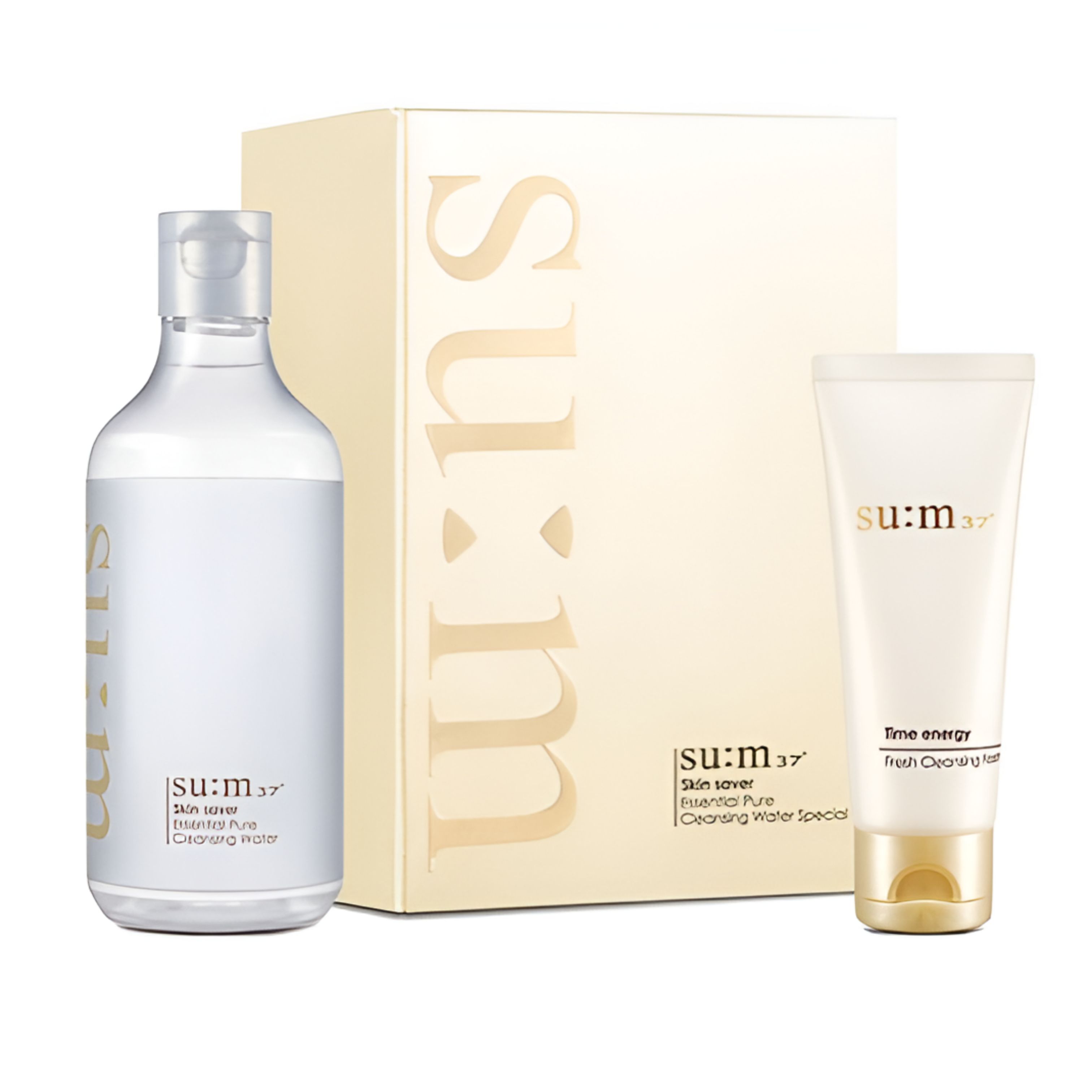 SU:M37 Skin Saver Essential Pure Cleansing Water & Foam Set