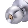Round Door Handle Knob Universal Stainless Steel Lock Locks with Three Keys Household Sturdy Round-shape Gear Gold