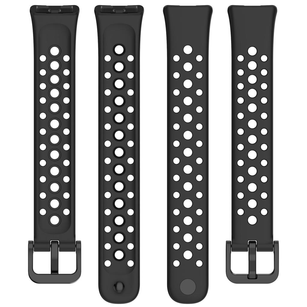For Huawei Band 9/9 NFC/8/8 NFC Breathable Holes Replacement Band Silicone Watch Strap