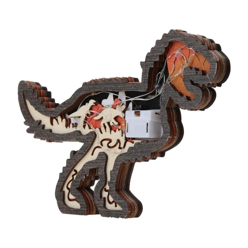 Forest Animals Crafts Handcrafted Wooden Sculpture Office Ornament Home Rustic Decorations Hollow Wooden Crafts