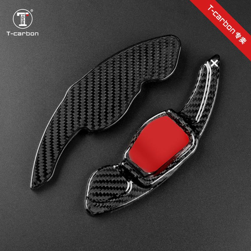 Real Carbon Fiber T-Carbon Steering Wheel Paddles for VW Golf 6, Scirocco, Magotan, Tiguan GTI