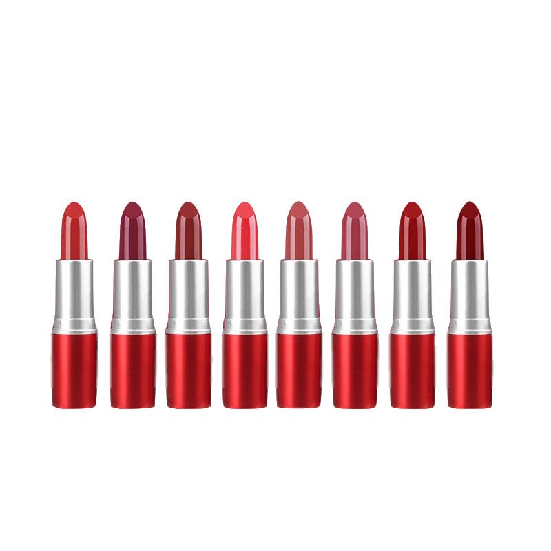 TREECHADA Velvet Matte Lipstick – 8 Colors, Moisturizing, Enhances Complexion, Red Tube, Genuine with Chinese Label