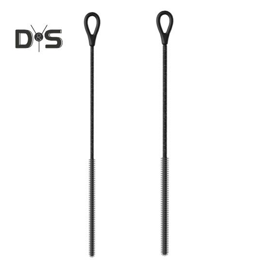 2ks silikonové kartáče na čištění brček, sada, hloubkové čištění, výkonný kartáč na odstraňování skvrn od mléčného čaje v potravinářské kvalitě, protiskluzová rukojeť, nástroj na čištění brček