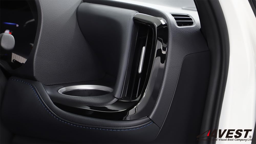 AVEST Noah 90/Voxy 90 Series Air Conditioner Cover, Vent Garnish, Duct Panel, Piano Black, Interior Parts & Accessories