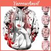 Cozy And Stylish Anime Darling In The Franxx Zero Two Pattern Unisex Hoodie