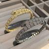 Mighty Snake Scale Serpentine Bracelet European and American Green Eyed Spirit Snake Handpiece