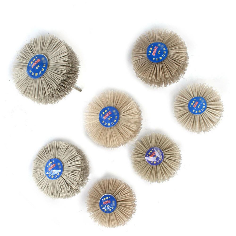 

Долговечная 80-мм нейлоновая щеточная насадка для резьбы по дереву и полировки мебели 600#