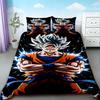 Kids Cartoon Dragon Ball Duvet Cover Goku Bedding Set Soft And Comfortable For Bedroom Decor Queen King Size Gifts