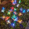 Solar Butterfly Lawn Light Fiber Optic Butterfly Garden Light Solar Powered Waterproof Outdoor Light for Flower Bed Pathway Yard Decoration