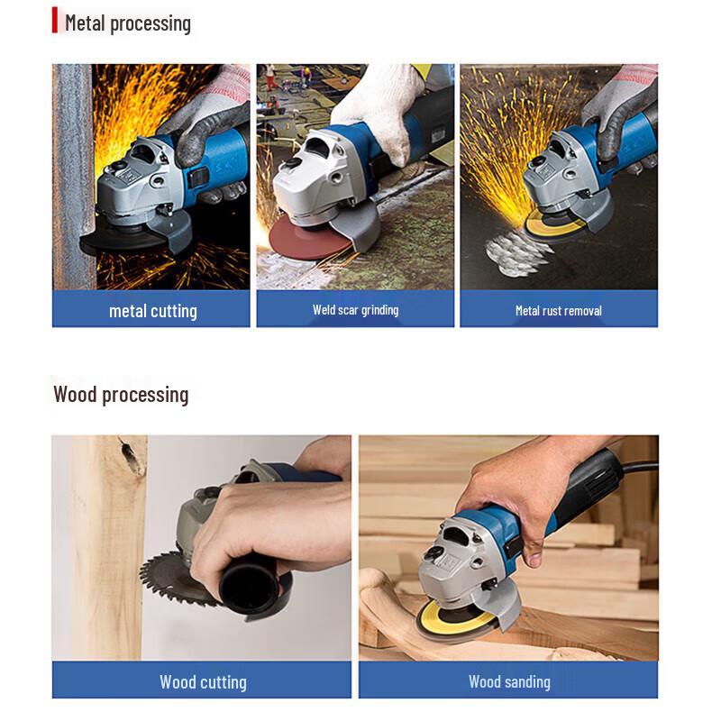 Dongcheng Adjustable Angle Grinder CN plug (adapter included)