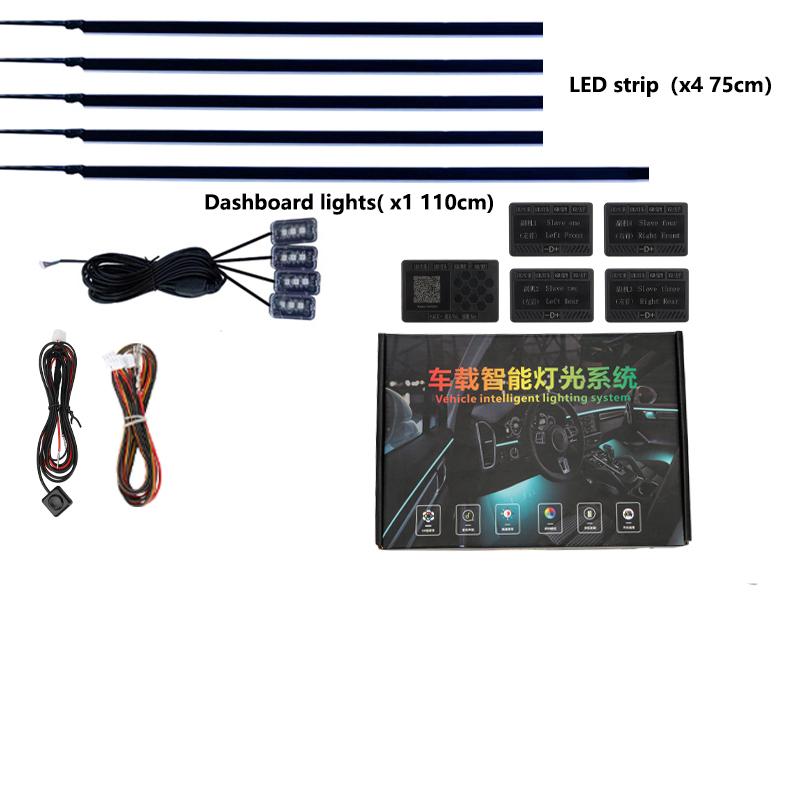 Symphony Car Ambient Light 213 Color Universal Car Interior led strip acrylic Backlight Guide Symphony Atmosphere lamp 18in1