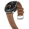 Curea de ceas din silicon învelită în piele pentru Samsung Galaxy Watch8/Watch 8 Classic - Cataramă din oțel inoxidabil Suprafață respirabilă Durabilă 40/44/46mm