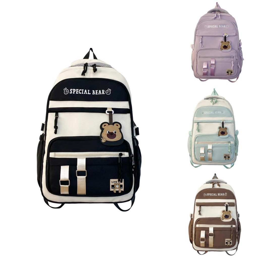 Durable Oxford Cloth Backpack For Middle And High School Students Large Capacity