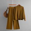 Women's Two-piece Set, Solid Color Simple Fashion Casual Loose Sweater Set