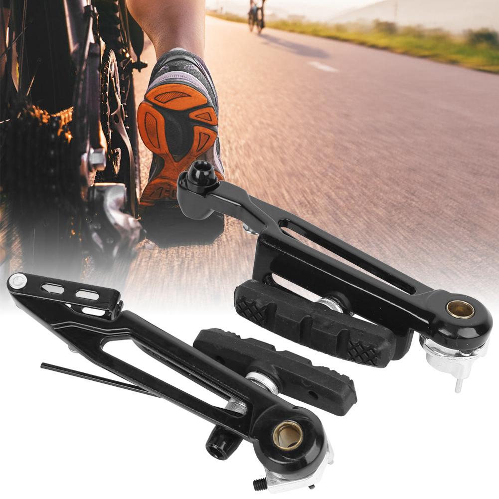 Ein Paar Aluminiumlegierung Hochfest Schwarz Klapprad Langer Arm V-Bremse 412 Modifiziertes Fahrrad