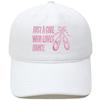 Bow Dance Shoes Letter Embroidery Baseball Cap Washed Retro Dad Hat Men's and Women's Casual Versatile Sun Hat