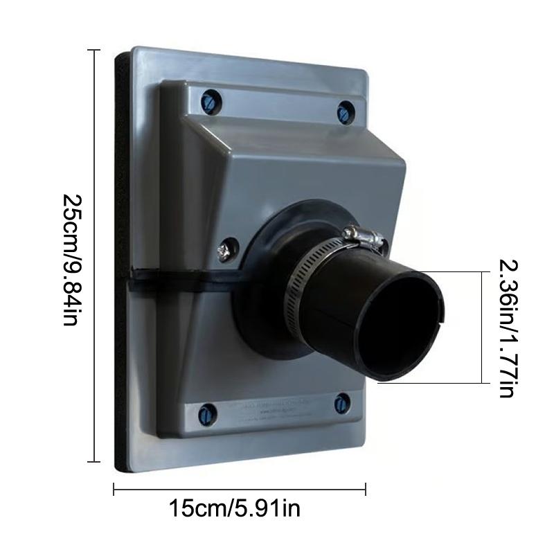 Hvac Wall Penetration & Line-Set Cover Kit Split System Adjustable Indoor/Outdoor Ac Line Set Sleeve, Water Butt Connector Kit