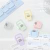 Cube shaped multifunctional student mini clip, note holder, bill holder, long tail clip, office storage