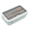 2PCS 1.1L Insulated Lunch Box 2 Compartment Food Storage Container Leakproof Lunch Box  For Travel
