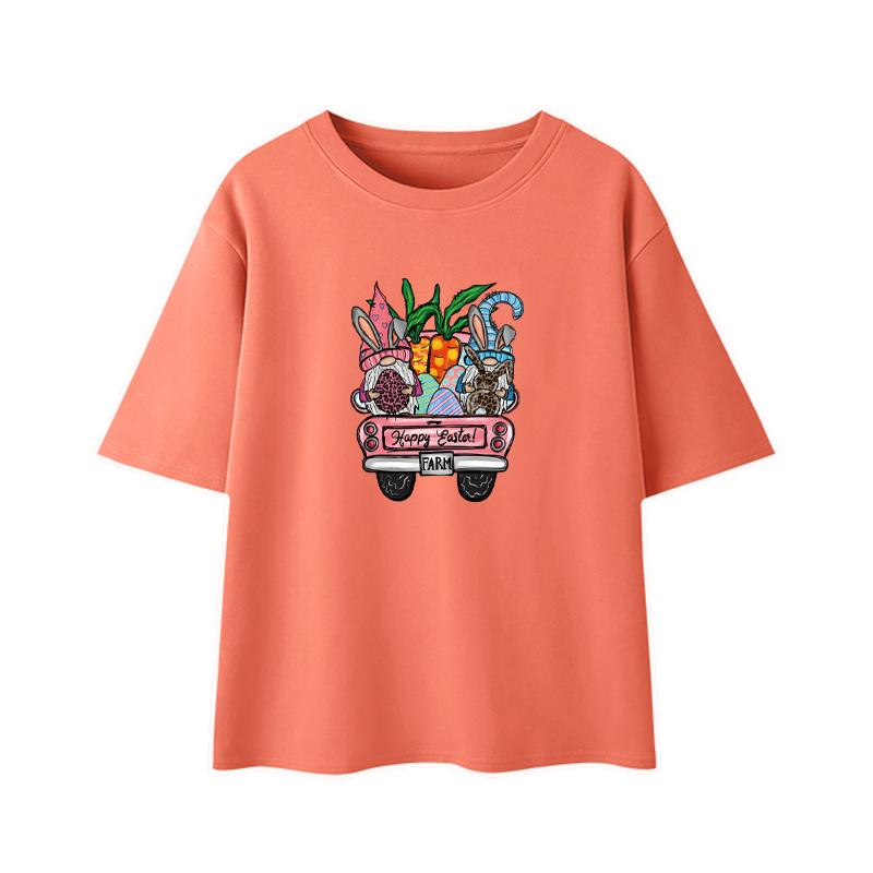 Iron On Patches Happy Easter Farm T-Shirt Jeans Stickers Patches Washable Heat Transfer Patches For Clothes