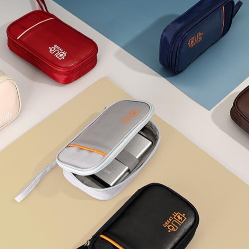 Multi-layer Data Cable Storage Bag Dust Proof Digital Gadget Storage Box  Outdoor Travel