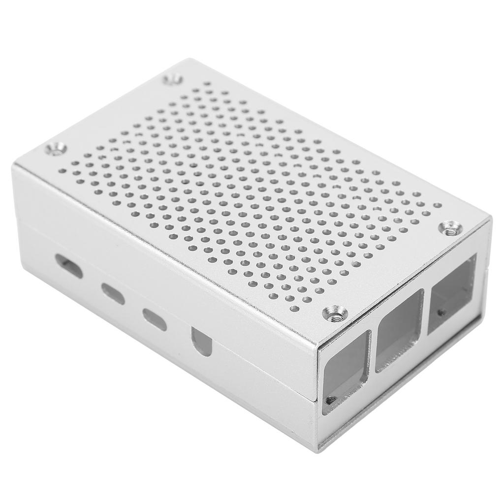 Cooling Shell Aluminum Alloy Heat Dissipation Enclosure with Fan for Raspberry Pi 4 Model B