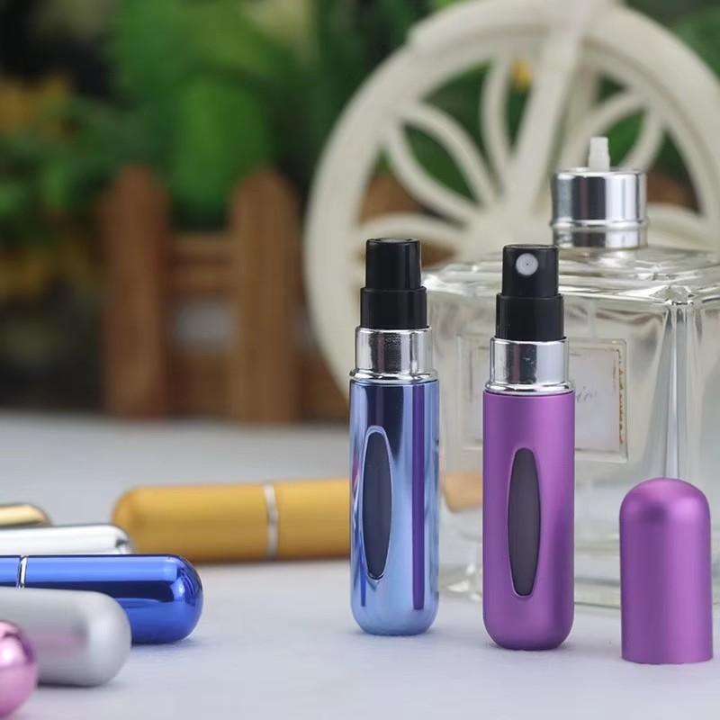 Tragbarer Mini Nachfüllbarer Parfümzerstäuber Flasche Nachfüllbarer Parfüm-Sprühduft Pumpzerstäuber Etui Parfümzerstäuber Nachfüllbar Reise 3Stk